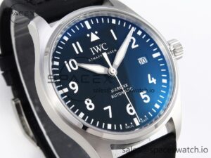 Iwc Pilot Mark XX IW328201 ZF 1:1 Best Edition Black Dial on Black Leather Strap A32111 - Image 3