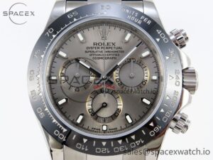 Rolex Daytona 116519 SS OMF Best Edition Gray Dial on Oysterflex Strap A7750 (Slim Movement) - Image 2