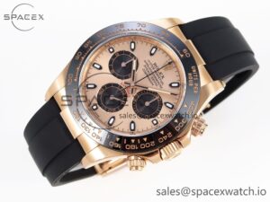 Rolex Daytona 116515 Clean 1:1 Best Edition RG Dial Black Markers on Oysterflex Strap SA4130 V2 - Image 6