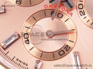 Rolex Daytona 116505 KING 1:1 Best Edition RG Crystal Dial on RG Bracelet SA4130 - Image 11