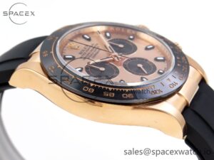 Rolex Daytona 116515 Clean 1:1 Best Edition RG Dial Black Markers on Oysterflex Strap SA4130 V2 - Image 8