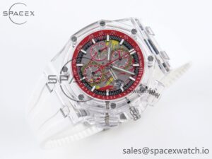 Audermars Piguet Royal Oak Offshore 44mm Transparent APF Best Edition Red Dial on White Rubber Strap A3126 - Image 6