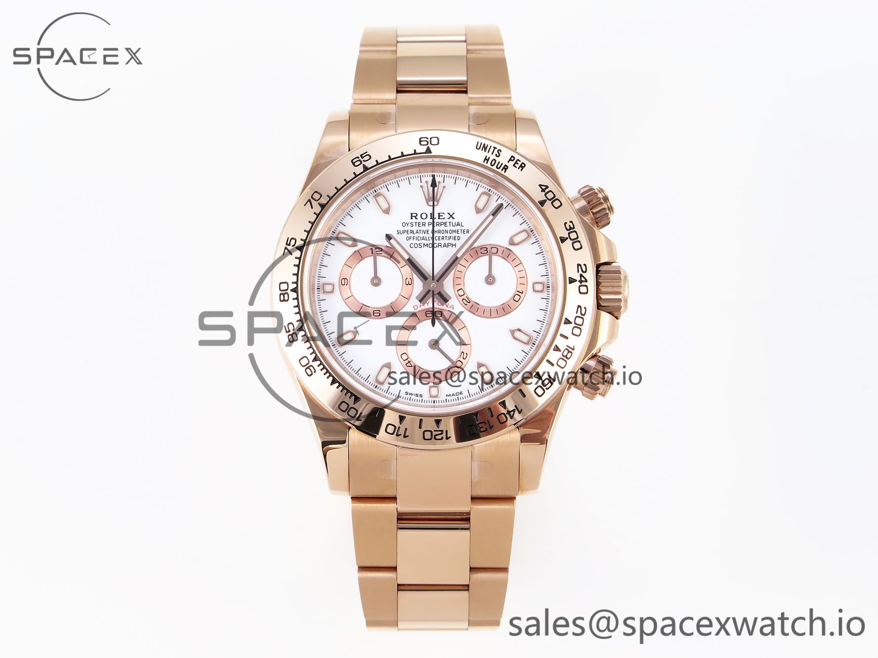IMG_0080 Rolex Daytona 116505 KING 1:1 Best Edition Black/RG Dial on RG Bracelet SA4130 - Image 1