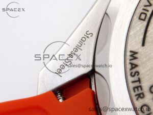 Omega SEAMASTER PLANET OCEAN 6000M ULTRA DEEP 45.5MM SS TF 1:1 BEST EDITION GRAY DIAL ORANGE BEZEL ON RUBBER STRAP A2824 - Image 22