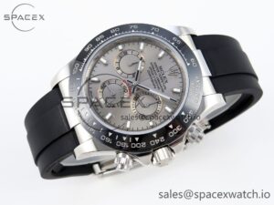 Rolex Daytona 116519 SS OMF Best Edition Gray Dial on Oysterflex Strap A7750 (Slim Movement) - Image 6