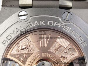 AUDEMARS PIGUET ROYAL OAK OFFSHORE 42MM SS APF 1:1 BEST EDITION BROWN DIAL CERAMIC BEZEL ON GRAY RUBBER STRAP A3126 - Image 22