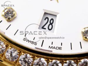 Omega Constellation 39mm YG Diamonds Bezel ASWF 1:1 Best Edition White Diamonds Dial on YG Bracelet A8801 - Image 11