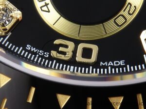 Rolex Daytona 116518 APSF 1:1 Best Edition Black Diamonds Dial on Oysterflex Rubber Strap SH4130 - Image 12