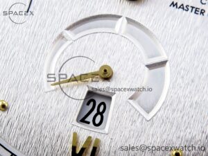 Omega De Ville Power Reserve YG MKF 1:1 Best Edition White Dial on Brown Leather Strap A8810 - Image 11