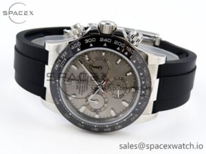 Rolex Daytona 116519 SS OMF Best Edition Gray Dial on Oysterflex Strap A7750 (Slim Movement) - Image 5