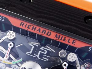 Richard Mille RM21-02 Tourbillon NTPT RMF Best Edition Skeleton Dial on Orange Rubber Strap - Image 9