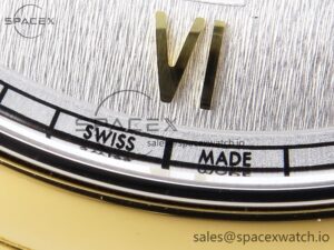Omega De Ville Power Reserve YG MKF 1:1 Best Edition White Dial on Brown Leather Strap A8810 - Image 12