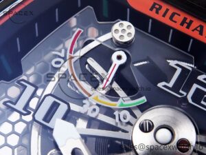 Richard Mille RM21-02 Tourbillon NTPT RMF Best Edition Skeleton Dial on Orange Rubber Strap - Image 10