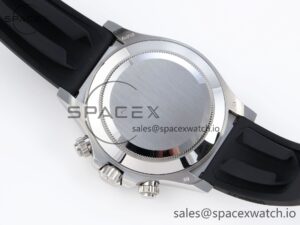 Rolex Daytona 116509 Clean 1:1 Best Edition 904L SS Case Blue Chalcedony Dial on Oysterflex Rubber Strap A4130 - Image 12