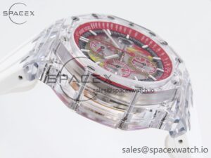 Audermars Piguet Royal Oak Offshore 44mm Transparent APF Best Edition Red Dial on White Rubber Strap A3126 - Image 8