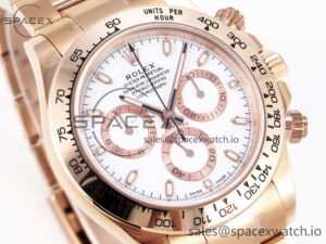 Rolex Daytona 116505 KING 1:1 Best Edition Black/RG Dial on RG Bracelet SA4130 - Image 3