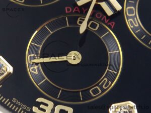 Rolex Daytona 116508 KING 1:1 Best Edition Black Diamonds Dial on YG Bracelet SA4130 - Image 11
