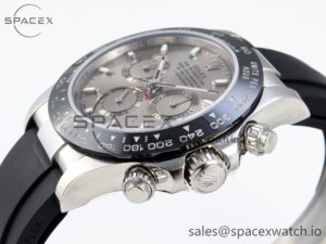 Rolex Daytona 116519 SS OMF Best Edition Gray Dial on Oysterflex Strap A7750 (Slim Movement) - Image 7
