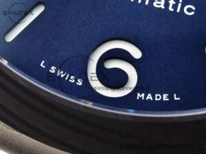 Panerai PAM1279 X LUMINOR GMT 42MM TITANIUM VSF 1:1 BEST EDITION BLUE DIAL ON BLACK LEATHER STRAP P.9011 SUPER CLONE - Image 12