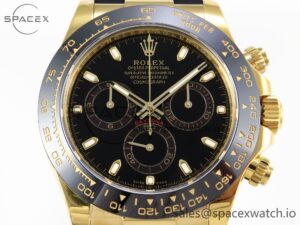 Rolex Daytona 116518 APSF 1:1 Best Edition Black Dial on Oysterflex Rubber Strap SH4130 - Image 2