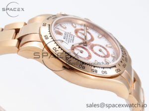 Rolex Daytona 116505 RG OMF Best Edition White Dial on RG Bracelet A7750 (Slim Movement) - Image 8