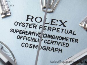 Rolex Daytona 116506 SS OMF Best Edition Ice Blue Crystal Dial on SS Bracelet A7750 (Slim Movement) - Image 9
