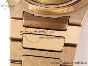 Patek Philippe NAUTILUS 7118 LADIES RG PPF 1:1 BEST EDITION WHITE DIAL DIAMONDS BEZEL ON RG BRACELET 324CS - Image 25