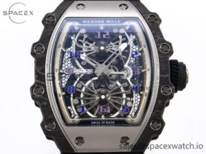 Richard Mille RM21-01 SS Tourbillon RMF Best Edition Skeleton Dial on Black Rubber Strap - Image 2