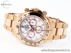 Rolex Daytona 116505 KING 1:1 Best Edition Black/RG Dial on RG Bracelet SA4130 - Image 5