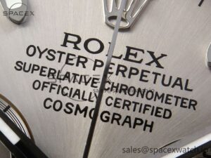 Rolex Daytona 116519 SS OMF Best Edition Gray Dial on Oysterflex Strap A7750 (Slim Movement) - Image 9