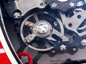 Richard Mille RM035 RED CARBON SONIC BEST EDITION SKELETON DIAL ON RED RUBBER STRAP CLONE RMUL2 - Image 19