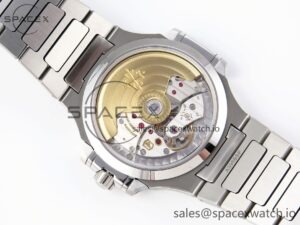 PATEK PHILIPPE NAUTILUS 7118 LADIES SS PPF 1:1 BEST EDITION BLUE DIAL DIAMONDS BEZEL ON SS BRACELET 324CS - Image 14