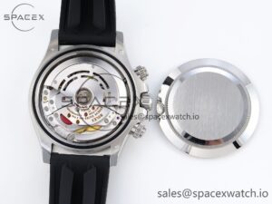 Rolex Daytona 116509 Clean 1:1 Best Edition 904L SS Case Blue Chalcedony Dial on Oysterflex Rubber Strap A4130 - Image 13