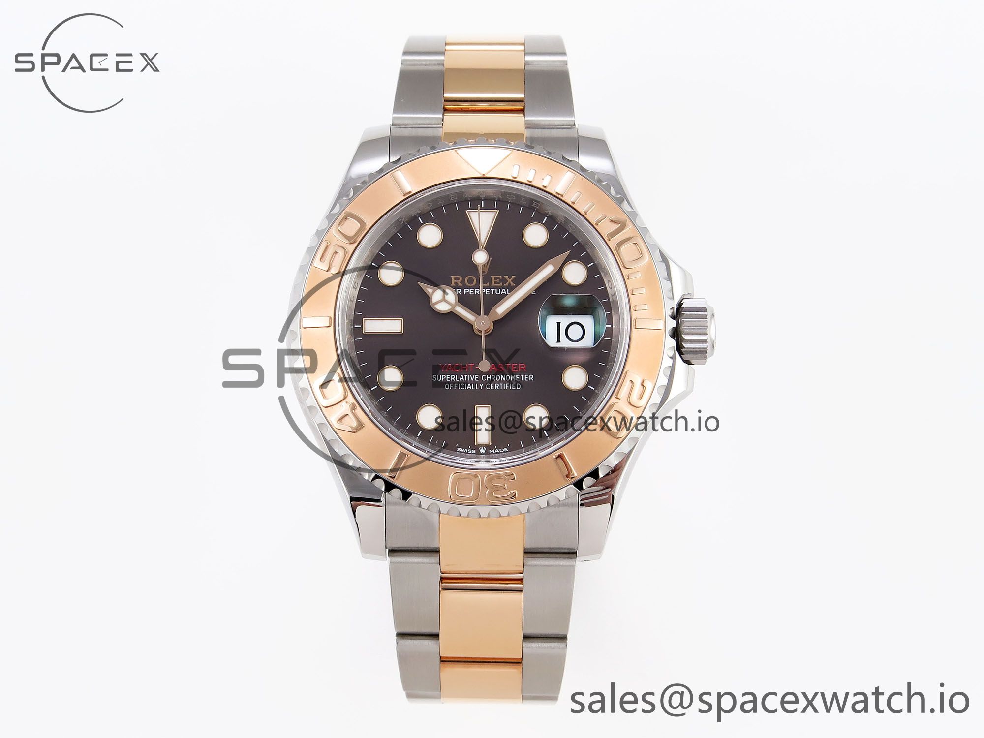 IMG_0086 Rolex Yacht-Master 126621 SS/RG 904L Steel VSF 1:1 Best Edition Brown Dial on SS/RG Bracelet - Image 1
