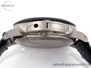 Panerai PAM1279 X LUMINOR GMT 42MM TITANIUM VSF 1:1 BEST EDITION BLUE DIAL ON BLACK LEATHER STRAP P.9011 SUPER CLONE - Image 15
