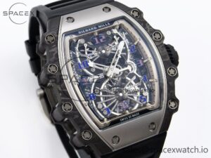 Richard Mille RM21-01 SS Tourbillon RMF Best Edition Skeleton Dial on Black Rubber Strap - Image 3