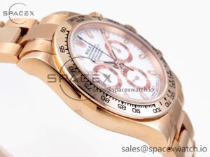 Rolex Daytona 116505 KING 1:1 Best Edition Black/RG Dial on RG Bracelet SA4130 - Image 8