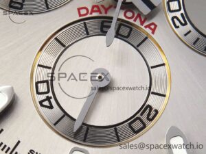 Rolex Daytona 116519 SS OMF Best Edition Gray Dial on Oysterflex Strap A7750 (Slim Movement) - Image 11
