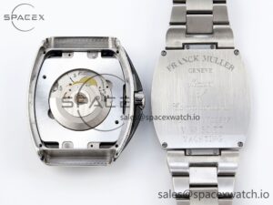 Franck Muller Vanguard SS Black Full Diamonds ABF Best Edition Diamonds Blue Dial on Diamonds Bracelet A2824 - Image 18