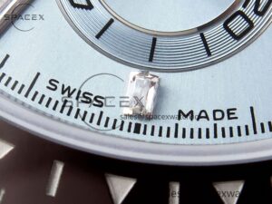 Rolex Daytona 116506 SS OMF Best Edition Ice Blue Crystal Dial on SS Bracelet A7750 (Slim Movement) - Image 12