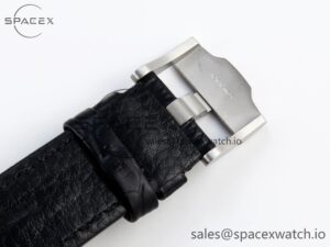 Audermars Piguet Royal Oak Offshore 42mm SS APF 1:1 Best Edition Black Dial White Markers on Black Leather Strap A7750 - Image 25