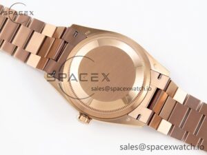 Rolex DayDate 36mm RG/RG Pres Dia Green Dial RAF A2834 - Image 15