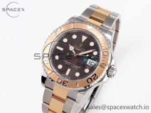 Rolex Yacht-Master 126621 SS/RG 904L Steel VSF 1:1 Best Edition Brown Dial on SS/RG Bracelet - Image 4