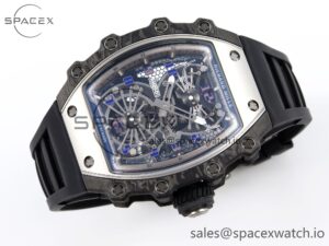 Richard Mille RM21-01 SS Tourbillon RMF Best Edition Skeleton Dial on Black Rubber Strap - Image 6