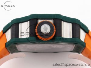 Richard Mille RM21-02 Tourbillon NTPT RMF Best Edition Skeleton Dial on Orange Rubber Strap - Image 15