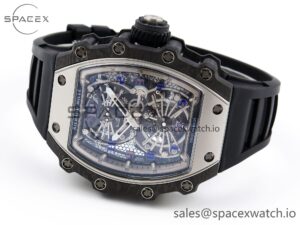 Richard Mille RM21-01 SS Tourbillon RMF Best Edition Skeleton Dial on Black Rubber Strap - Image 5