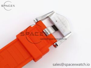 Omega SEAMASTER PLANET OCEAN 6000M ULTRA DEEP 45.5MM SS TF 1:1 BEST EDITION GRAY DIAL ORANGE BEZEL ON RUBBER STRAP A2824 - Image 26