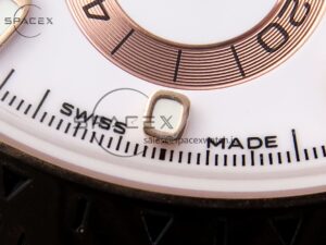 Rolex Daytona 116505 RG OMF Best Edition White Dial on RG Bracelet A7750 (Slim Movement) - Image 12