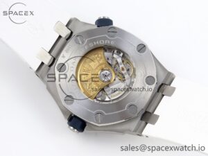 Audermars Piguet Royal Oak Offshore Diver 15710 IPF 1:1 Best Edition White Dial on White Rubber Strap SA3120 Super Clone - Image 16
