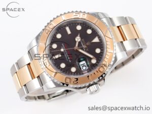 Rolex Yacht-Master 126621 SS/RG 904L Steel VSF 1:1 Best Edition Brown Dial on SS/RG Bracelet - Image 6